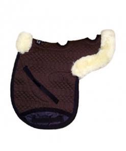 Medium sheepskin lined contoured saddle pad with spine vents - Engel Worldwide