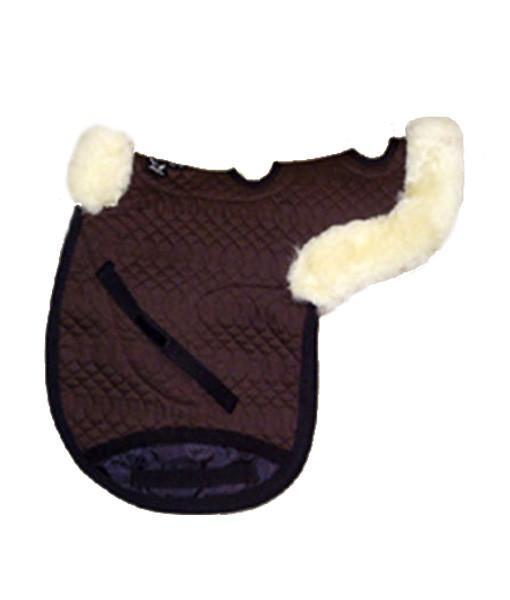 Medium sheepskin lined contoured saddle pad with spine vents - Engel Worldwide