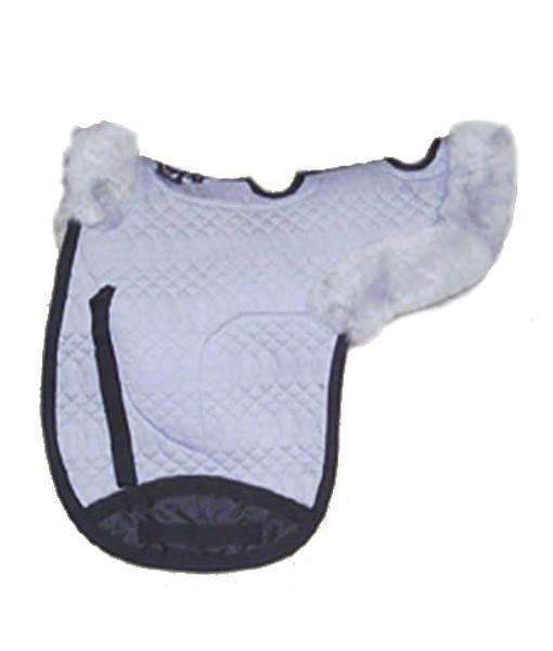 Medium sheepskin lined contoured saddle pad with spine vents. all purpose - Engel Worldwide