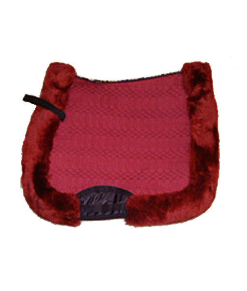 Angel Lambskin Saddle Pad with Fur Edge Front & Rear