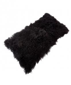 Tibetan Sheepskin Rug Black