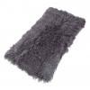 Tibetan Sheepskin Rug Throw Pewter - Engel Worldwide