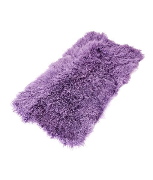 Tibetan Sheepskin Rug Plum