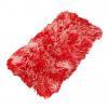 Tibetan Sheepskin Rug Red with White Tips - Engel Worldwide