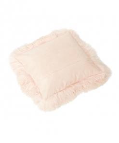 Back Tibetan Lambskin Pillow Covers Blush - Engel Worldwide