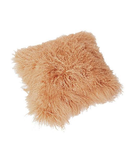 Top Tibetan Lambskin Pillow Honey - Engel Worldwide