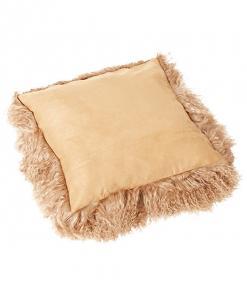 Bottom Tibetan Lambskin Pillow Cover Honey - Engel Worldwide