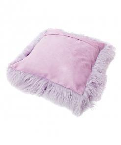 Back Tibetan Lambskin Pillow Lavender - Engel Worldwide