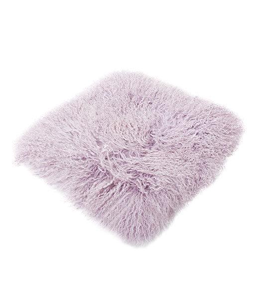 Top Tibetan Lambskin Pillow Light Purple - Engel Worldwide