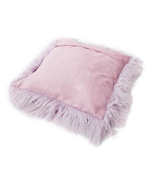 Bottom Tibetan Lambskin Pillow Light Purple - Engel Worldwide