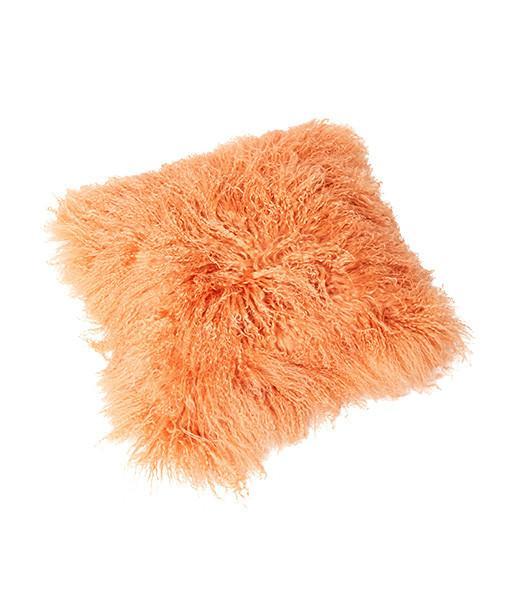 Top Tibetan Lambskin Pillow Nectarine - Engel Worldwide