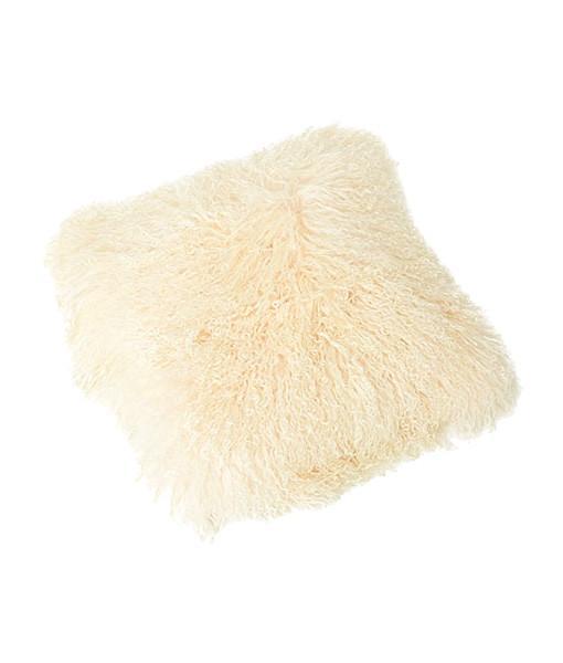 Taft Tibetan Lambskin Pillow Off White - Engel Worldwide