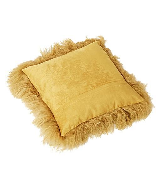 Bottom Tibetan Lambskin Pillow Olive - Engel Worldwide