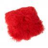 Top Tibetan Lambskin Pillow Red - Engel Worldwide