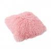 Top Tibetan Lambskin Pillow Cover Rose Pink - Engel Worldwide