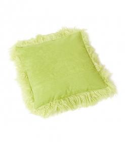 Back Tibetan Lambskin Pillow Covers Spring Green - Engel Worldwide