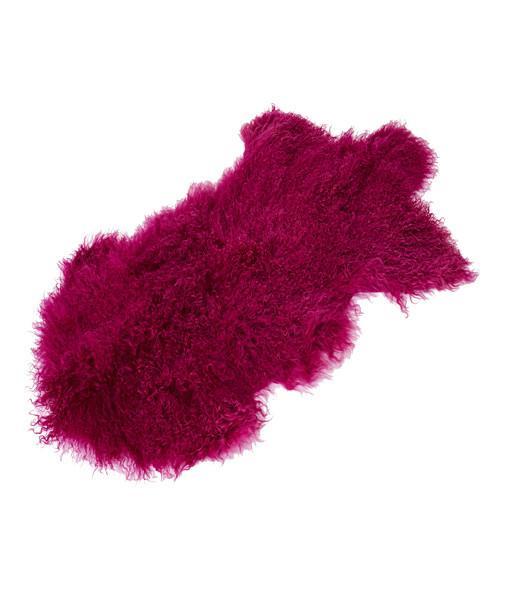 Tibetan Lambskin Pelt Fuschia