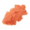 Tibetan Lambskin Pelt Rug Nectarine Orange