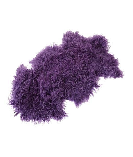 Tibetan Lambskin Pelt Plum