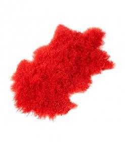 Tibetan Lambskin Pelt red