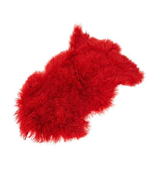 Tibetan Lambskin Pelt Scarlet