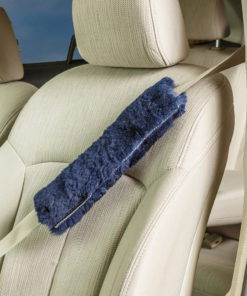 Engel Sheepskin Seat Belt Cover Blue
