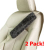 2 Pack Sheepskin Seat Belt Cover