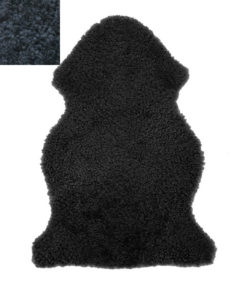 Black Curly Sheepskin Rug Engel Worldwide