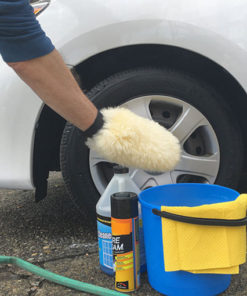 sheepskin car washing mitt