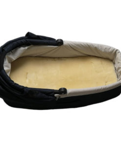 sheepskin infant sleeping pad in carrier